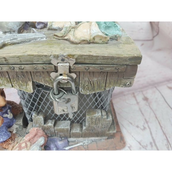 Rare Authentic 3D Bear Lock And Key Decorative Piggy Bank Home Décor - Picture 2 of 12